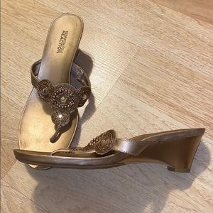 Gold sandals